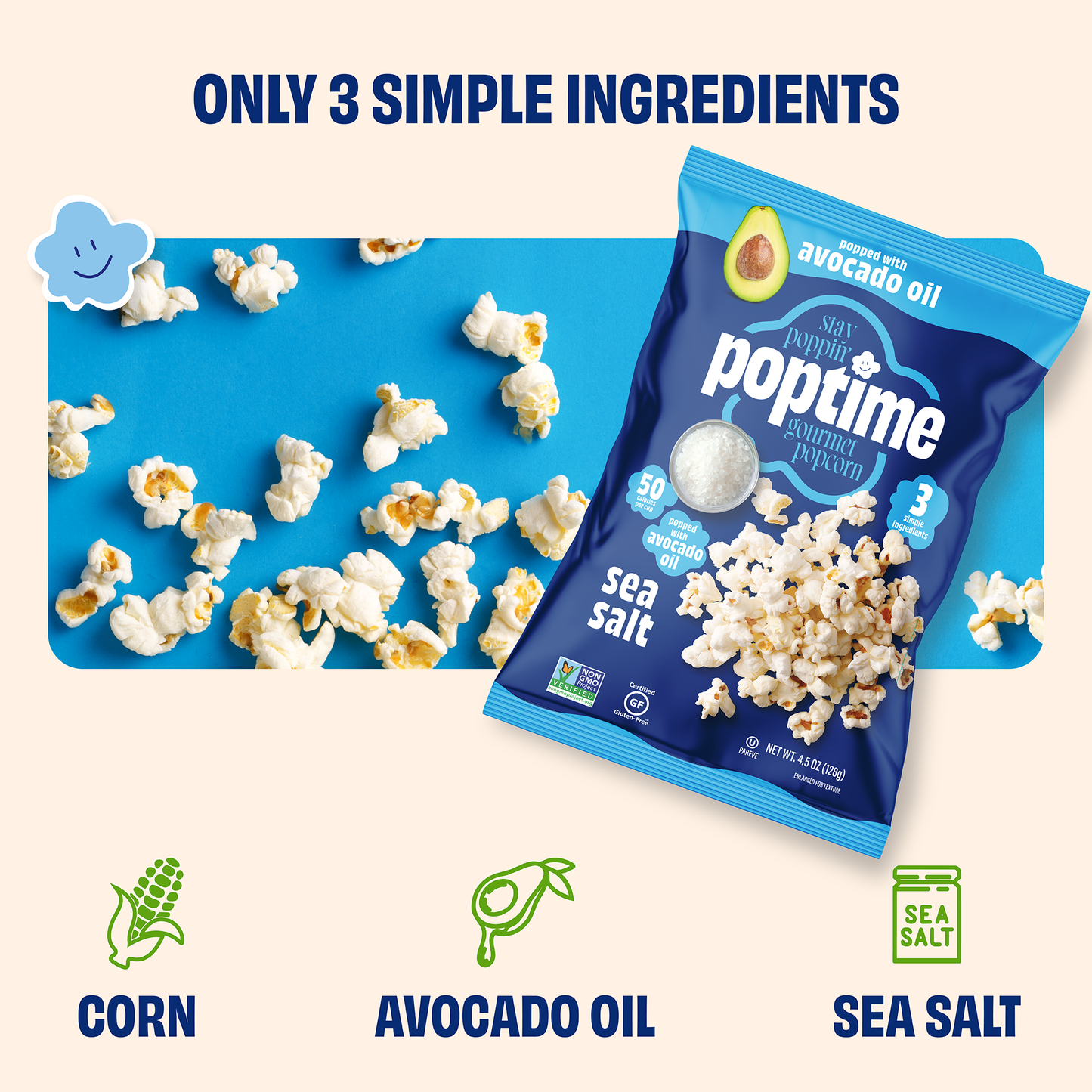 Poptime Sea Salt Popcorn