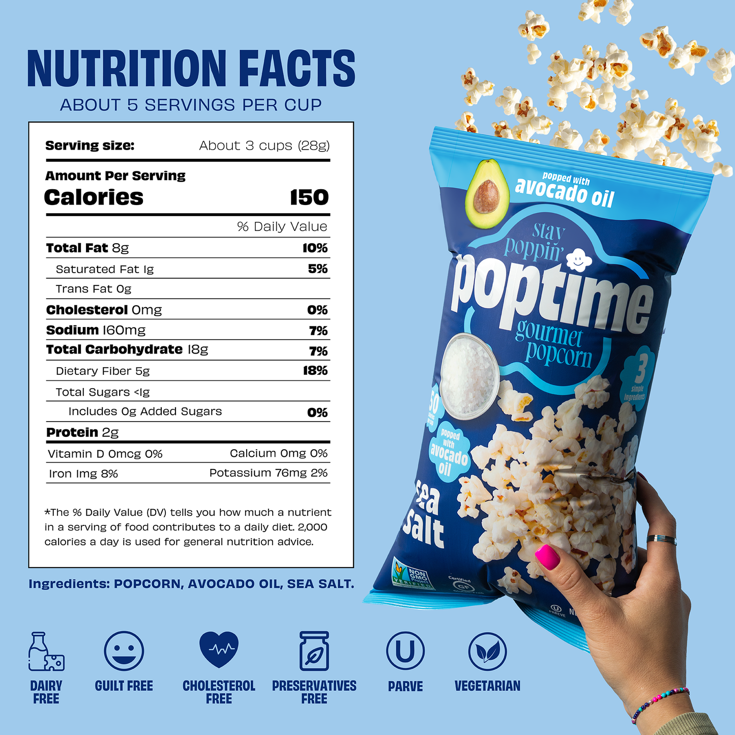 Poptime Sea Salt Popcorn
