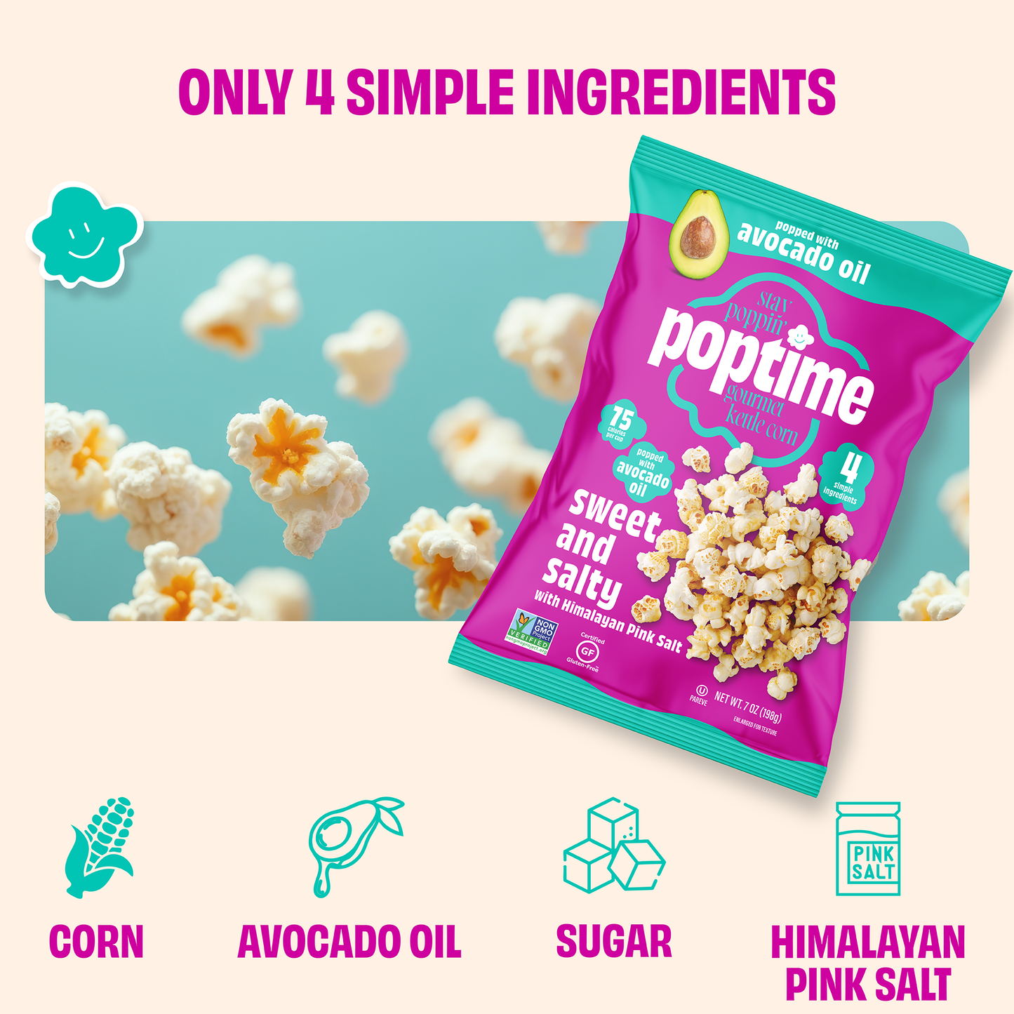 Poptime Sweet & Salty Kettle Corn