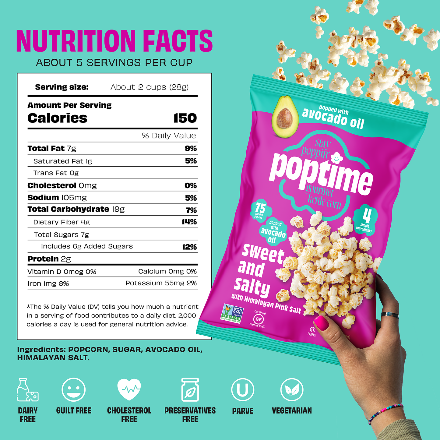 Poptime Sweet & Salty Kettle Corn