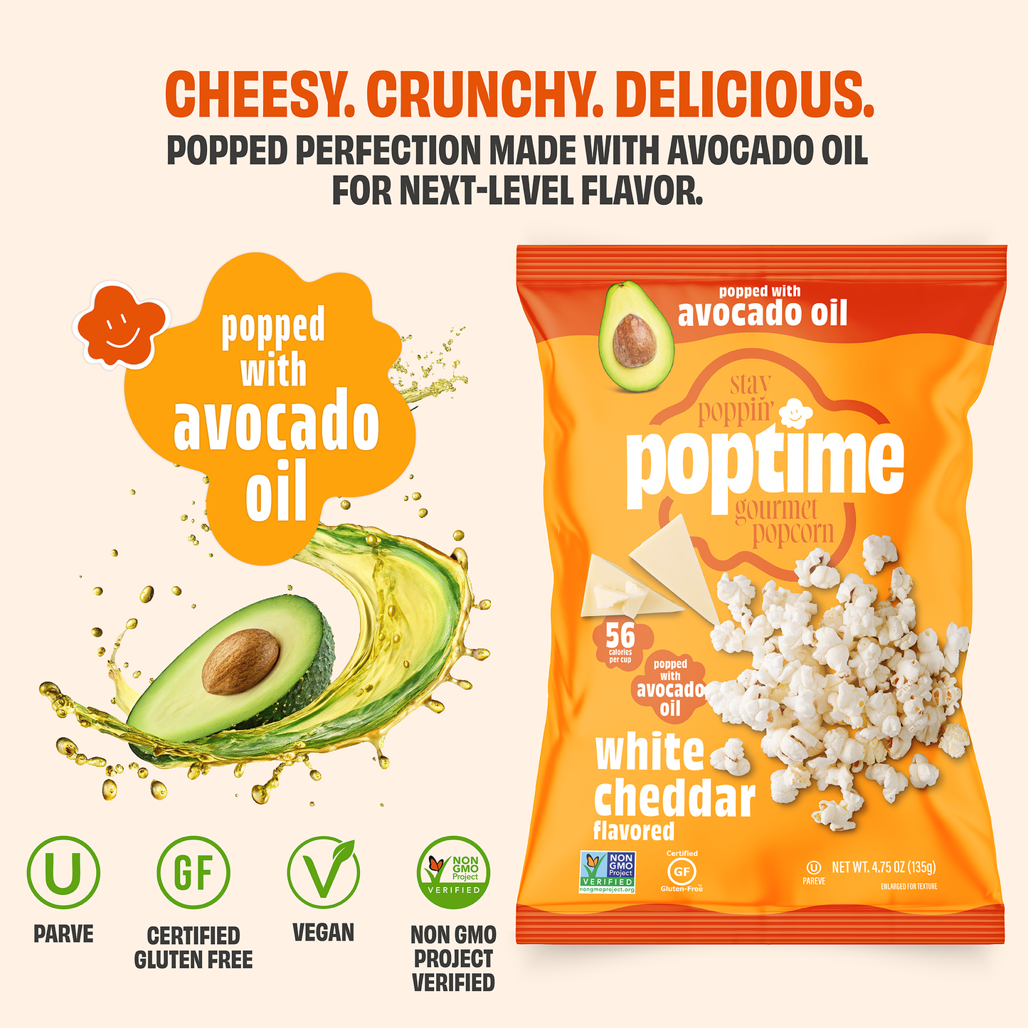 Poptime White Cheddar Popcorn