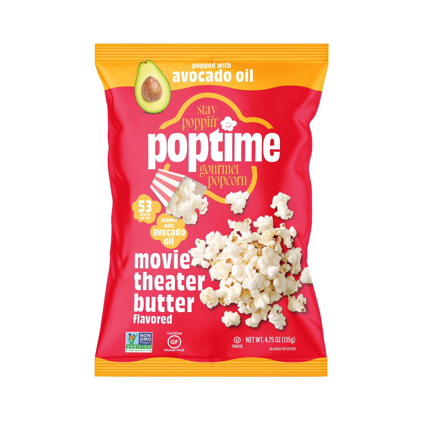 Poptime Movie Theater Butter Popcorn – 4.75oz Bag