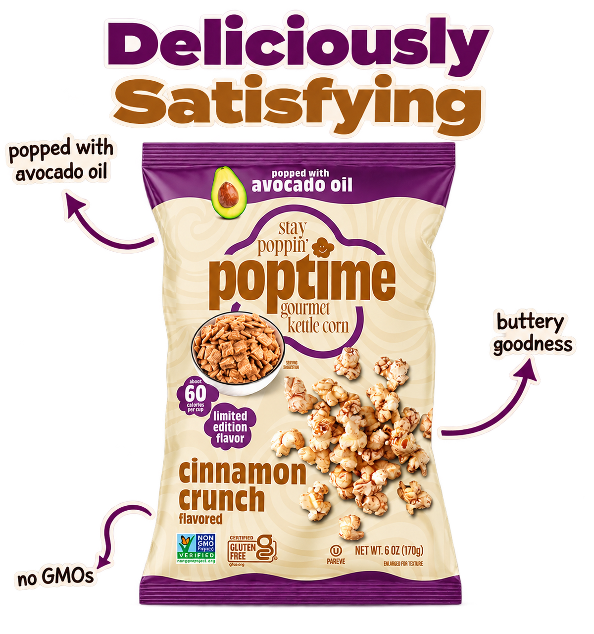 NEW Spicy & Sweet Pack - 4 Bags - 1 Sweet & Spicy Jalapeño, 1 Sweet & Salty, 1 Cinnamon Crunch, 1 Jalapeno Limeade
