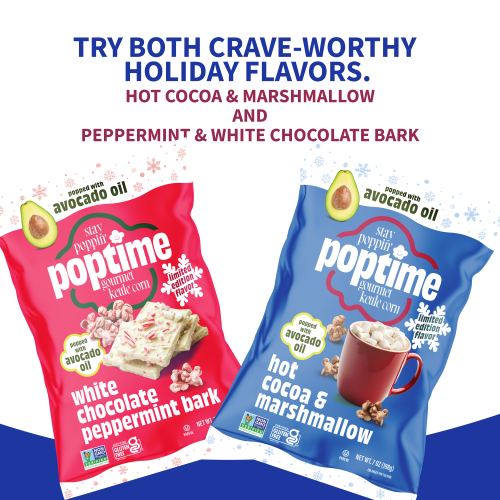 Poptime White Chocolate & Peppermint Bark