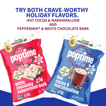 Poptime White Chocolate & Peppermint Bark