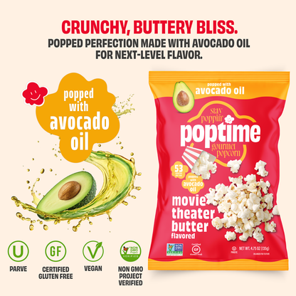 Poptime Movie Theater Butter Popcorn