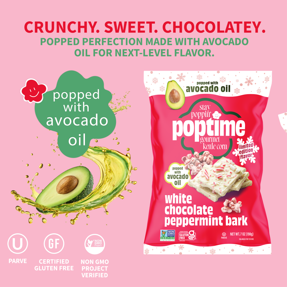 Poptime White Chocolate & Peppermint Bark