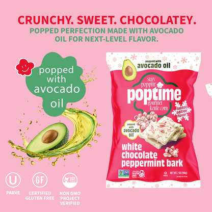 Poptime White Chocolate & Peppermint Bark