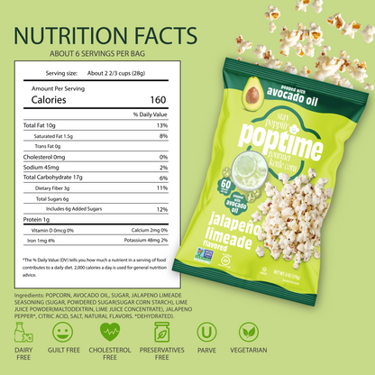 Poptime Jalapeno Limeade Kettle Corn