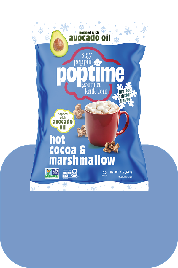 Poptime Hot Cocoa & Marshmallow – 7oz Bag