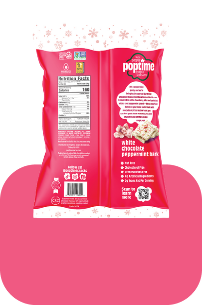 Poptime White Chocolate & Peppermint Bark