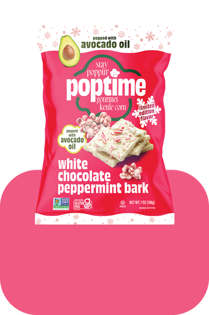 Poptime White Chocolate & Peppermint Bark