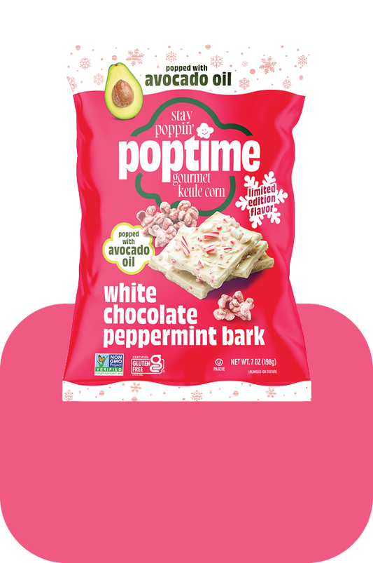 Poptime White Chocolate & Peppermint Bark