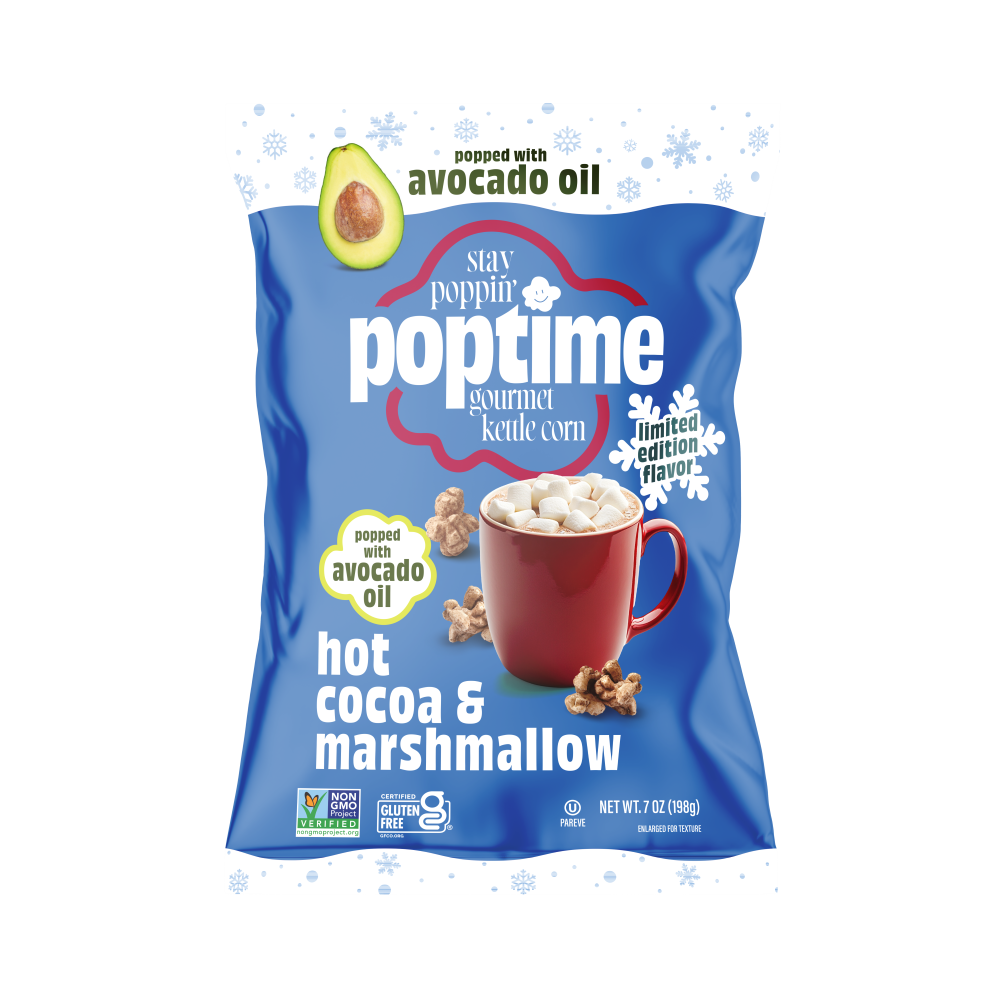 Poptime Hot Cocoa & Marshmallow – 7oz Bag