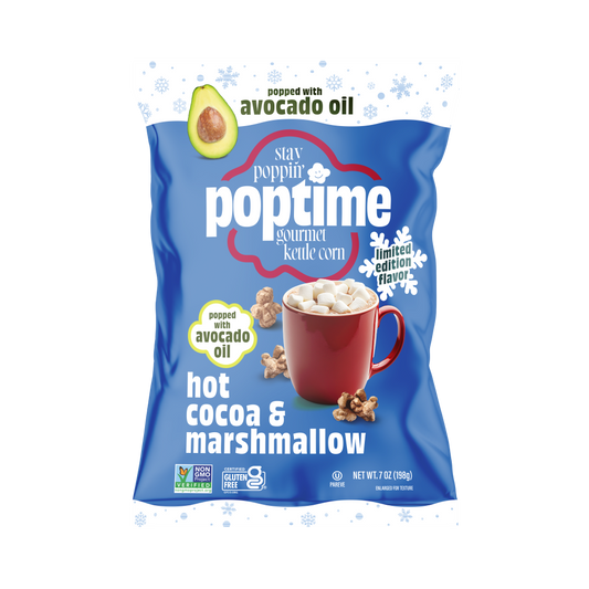 Poptime Hot Cocoa & Marshmallow – 7oz Bag