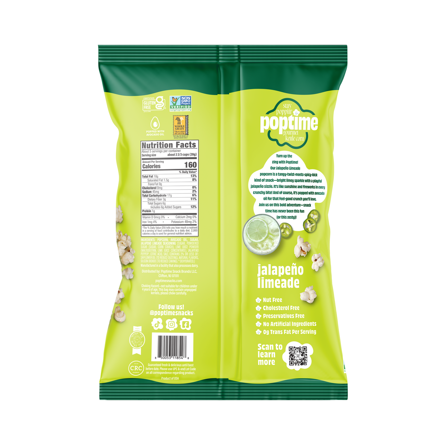 Poptime Jalapeno Limeade Kettle Corn