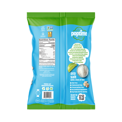 Poptime Sea Salt with a Hint of Lime Popcorn