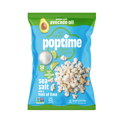 Poptime Sea Salt with a Hint of Lime Popcorn
